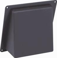 Kaprooster met klep - aanlsuiting Ø 150 mm - bruin - thumbnail