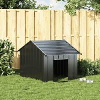 Hondenhok met dak 83x130x85 cm gegalvaniseerd staal - thumbnail