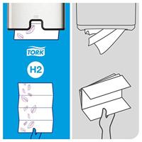TORK 100297 Xpress® Multifold Premium Papieren handdoeken (l x b) 34 cm x 21 cm Helderwit 2100 stuk(s) - thumbnail