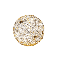 Bal metaal 500led flash ip44 trafo met timer d35 cm classic warm Anna's Collection - Annas collection - thumbnail