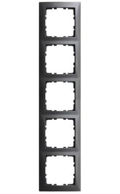 Berker S1 afdekraam 5-voudig antraciet mat 10103279