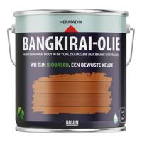 Hermadix impraline mat 2500 ml bangkirai-olie bruin transparant - thumbnail