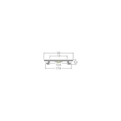 Brumberg 53753260 Brumberg Leuchten Profiel Aluminium (l x b x h) 2000 x 20 x 3 mm 1 stuk(s) Brumberg 53753260 Brumberg Leuchten Profiel Aluminium (l x b x h) 2000 x 20 x 3 mm 1 stuk(s)