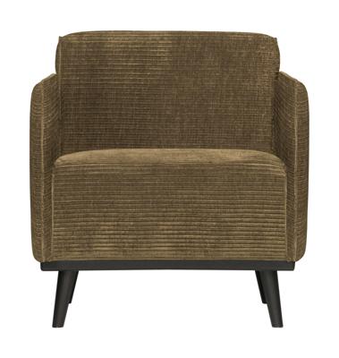 WOOOD Fauteuil 'Statement' Met Armleuning, Rib, kleur Rock