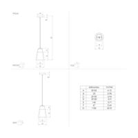 Eglo Zwarte hanglampCanterras - 99544 - thumbnail