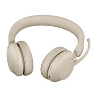 Jabra Evolve2 65 Headset Draadloos Hoofdband Kantoor/callcenter USB Type-C Bluetooth Beige - thumbnail