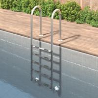 Zwembadladder 54x38x211 cm 304 roestvrij staal - thumbnail