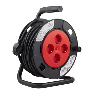 Haspel 25 meter 4V 3 x 1,0 mm2 met randaarde en thermische beveiliging