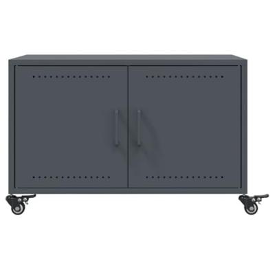 Salontafel 68x50x43,5 cm staal antracietkleurig