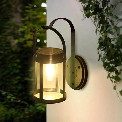 Solar wandlamp venice met led filament lamp