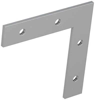 Barthelme 62398803 CATania Verbinder 90° 90° hoekverbinder RVS V2A (l x b x h) 50.5 x 50.5 x 1.7 mm 1 set(s)