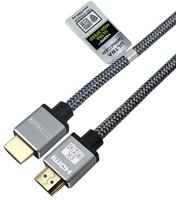 Maxtrack C 221-1 HNL HDMI-kabel HDMI Aansluitkabel HDMI-A-stekker, HDMI-A-stekker 1.00 m Zwart 8K UHD - thumbnail