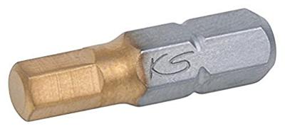 KS Tools 911.3675 Inbus-bit Gereedschapsstaal Titanium gecoat C 6.3 5 stuk(s)