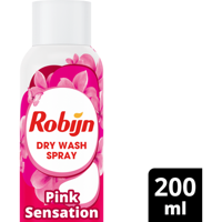 Robijn Dry Wash Spray Pink Sensation 200 ml bij Jumbo - thumbnail