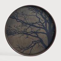 Ethnicraft Rond Dienblad 'Black Tree' 61cm, kleur Zwart - thumbnail