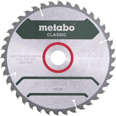Metabo Accessoires Cirkelzaagblad | Precision Cut Classic | 235x30mm | Z40 WZ 15°/B - 628680000