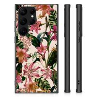Samsung Galaxy S23 Ultra Bloemen Hoesje Flowers - thumbnail