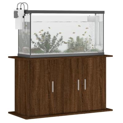 Aquariumstandaard 101x41x58 cm bewerkt hout bruin eikenkleur - thumbnail