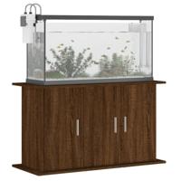 Aquariumstandaard 101x41x58 cm bewerkt hout bruin eikenkleur - thumbnail