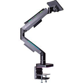 Thermaltake GEA Single RGB Gaming Monitor Arm Black Monitorbeugel Aantal monteerbare displays: 1 Display(s) 124,5 cm (49) Grijs, Zwart