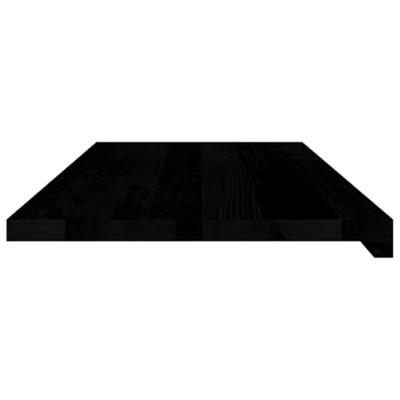 VidaXL Vensterbanken 2 st 90x40x2 cm massief eikenhout donkerbruin