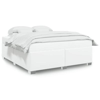 Bedframe kunstleer wit 180x200 cm