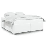 Bedframe kunstleer wit 180x200 cm - thumbnail