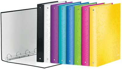 Ringband leitz wow a4 maxi 4-rings d-mech 25mm gn