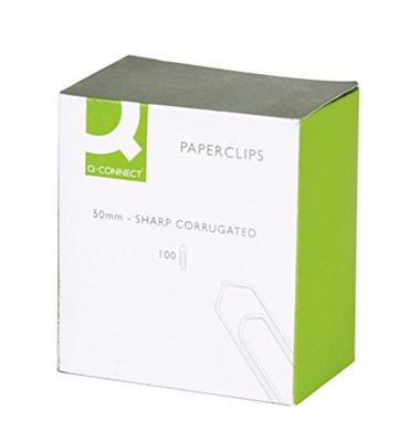 Q-CONNECT papierklemmen, 50 mm, doos van 100 stuks