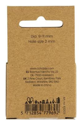 Creativ Company Zoetwaterparels, in de lengte geperforeerd, d 9-11 mm, gatgrootte 2 mm, parelmoer, 13 stuk/ 1 doos