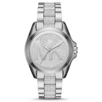 Michael Kors Bradshaw Dameshorloge MK6486|Crystal Pave MK Logo Wijzerplaat|Roestvrij - thumbnail