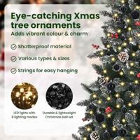 Kunstkerstboom met 300 LED Groen 180 cm PVC en Plastic en Staal - thumbnail