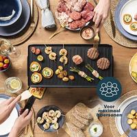 Princess 162645 Raclette 8 Grill Deluxe Zwart/RVS - thumbnail