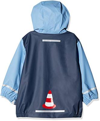 Playshoes regenjas Bouwwagen Marine-128