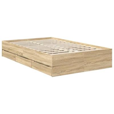Bedframe met lade Sonoma Eiken 120 x 200 cm Geconstrueerd hout