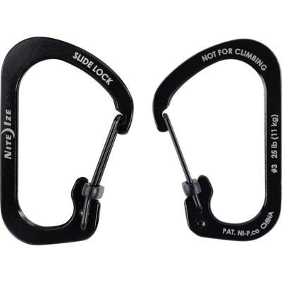 Nite ize Carabiner #3 Slidelock SS Carabine Black Nite ize Carabiner #3 Slidelock SS Carabine Black