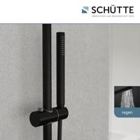 Schütte AQUADUCT Hoofddouche-Set | Thermostatische mengkraan | Mat zwart - 60074 - thumbnail