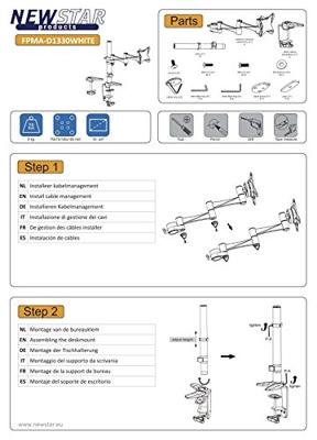 TV houder Neomounts FPMA-D1330WHITE 10-30" 9 kg