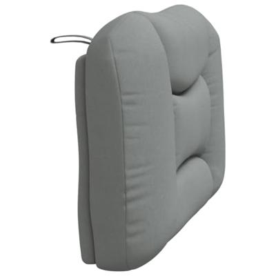 Hoofdbordkussen 80 cm stof lichtgrijs