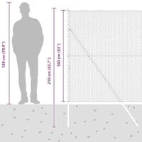 VidaXL Afrasteringspaal groen 10 x 1,6 m (25 mm gaas) staal en pvc - thumbnail