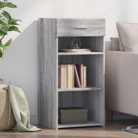 Dressoir 45x42,5x93 cm bewerkt hout grijs sonoma eikenkleurig - thumbnail