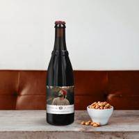 Westmalle Dubbel bier met eigen label - 750 ml - thumbnail