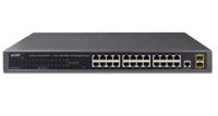 PLANET Web Smart Gigabit Switch 24-poort + 4 shared audio-poorten Rack Mount - thumbnail