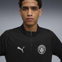 PUMA Manchester City Trainingstrui 1/4-Zip 2025-2026 Zwart Zilver - thumbnail