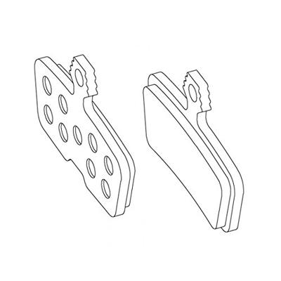 SRAM schijfremblokken disc br.pad avid f.code organic,20 pairs