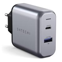 Satechi ST-MCCAM-EU USB-oplader 30 W 1x USB-A, 1x USB-C USB PD Antraciet - thumbnail