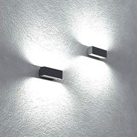Segment Up en Down Muurlamp Zwart Medium - thumbnail