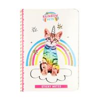 Totum rainbow pets - sticky notes boekje kat - thumbnail