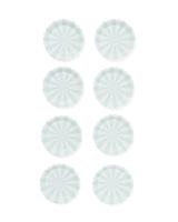 HEMA Gebaksbordje lichtblauwe streep 8 stuks - thumbnail