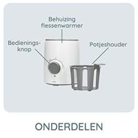 Alecto BW600 Flessenwarmer Wit - thumbnail